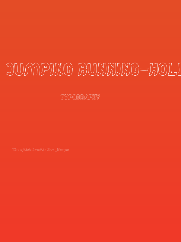Jumping Running-Hollow Poster