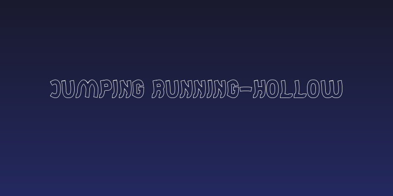 Jumping Running-Hollow Social Header