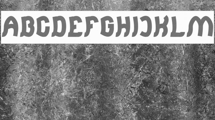 Jumping Running-Inverse Font examples