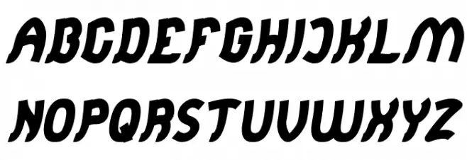 Jumping Running Italic フォント 大文字