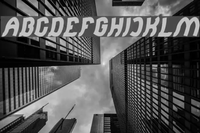 Jumping Running Italic Font examples