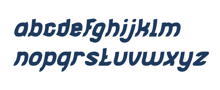 Jumping Running Italic Lowercase