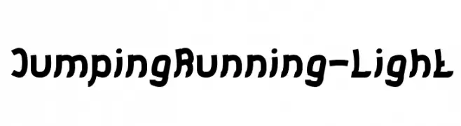 Jumping Running-Light  フリーフォントのダウンロード
