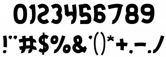 Jumping Running-Light Font OTHER CHARS