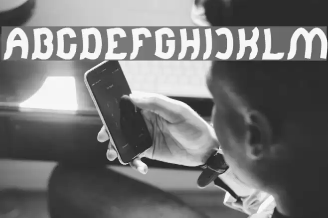 Jumping Running-Light Font examples