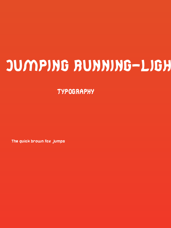 Jumping Running-Light Poster