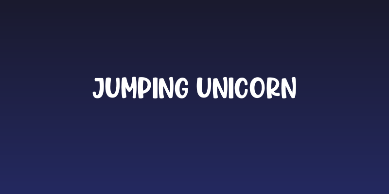Jumping Unicorn Social Header