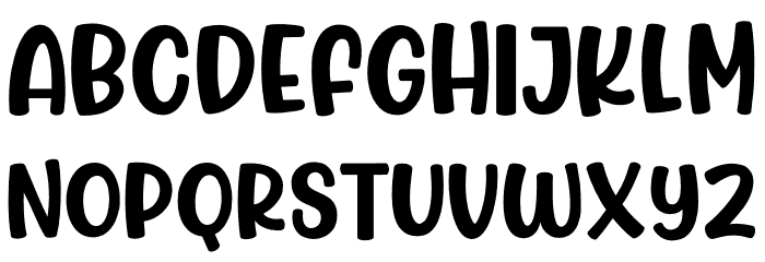 Jumping Unicorn Font LOWERCASE