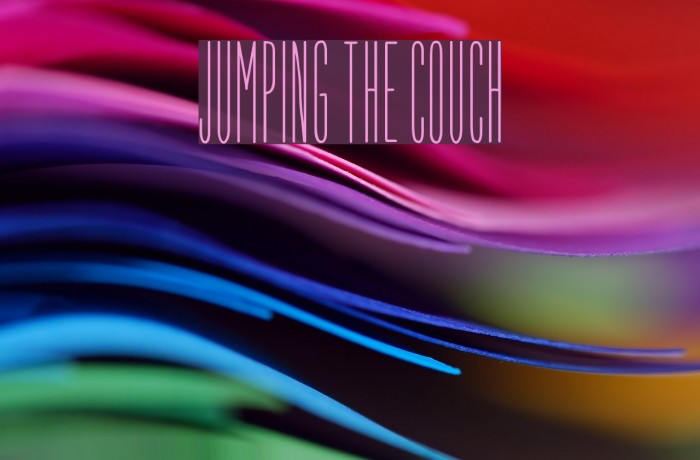 Jumping the Couch Font examples