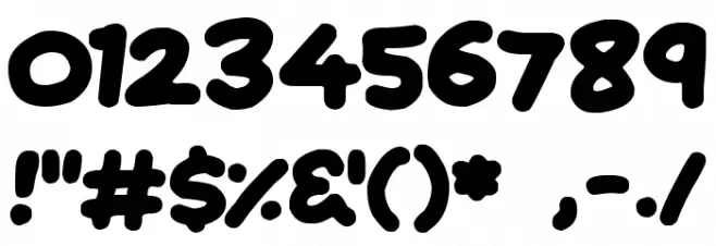 Jumping Font OTHER CHARS