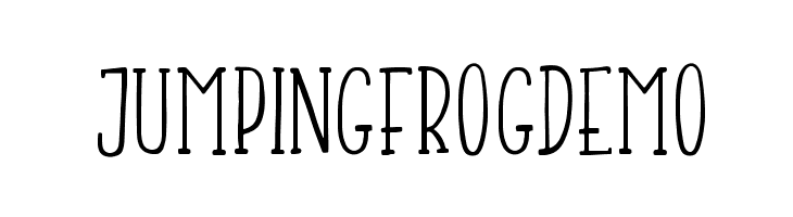 JumpingFrogDemo Font