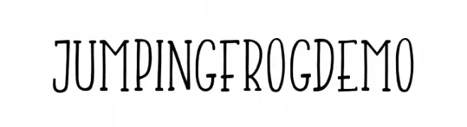 JumpingFrogDemo  免费字体下载