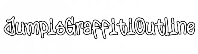 Jumpis Graffiti Outline Шрифта