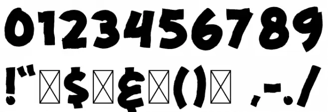 Jumpking Font OTHER CHARS