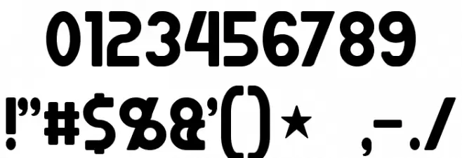 Jumpman Font OTHER CHARS