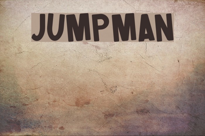 Jumpman フォント examples