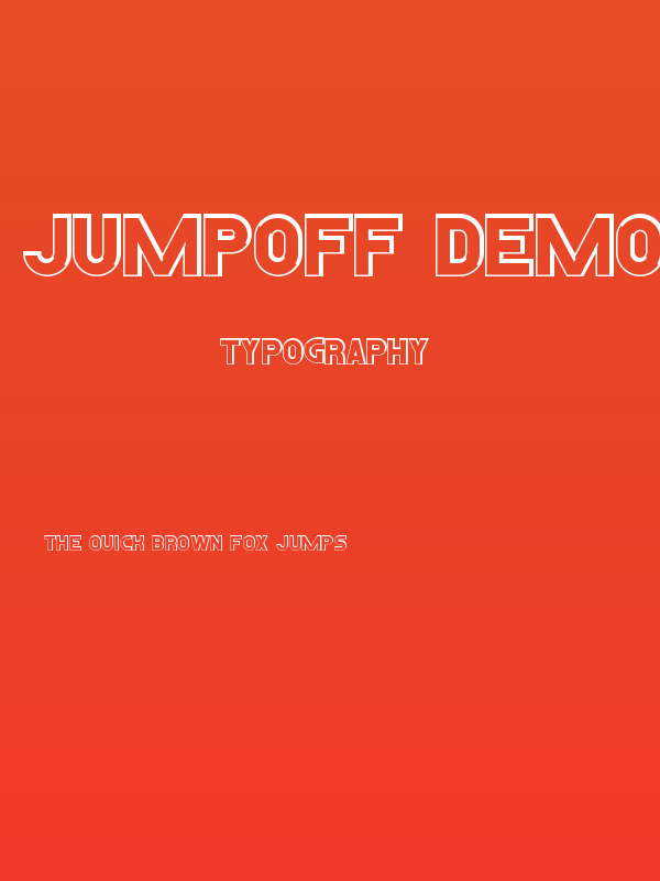 Jumpoff Demo Outline Poster