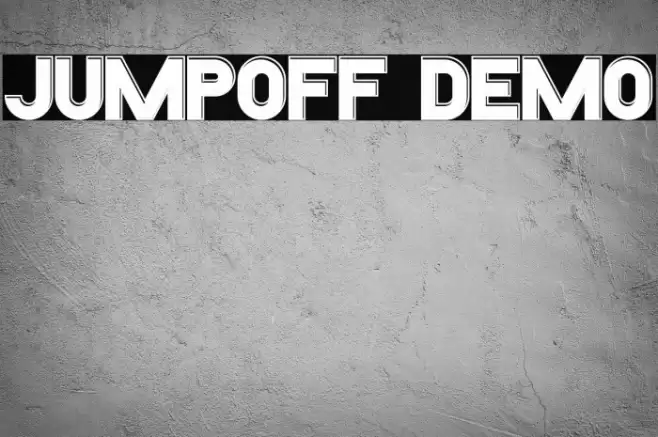 Jumpoff Demo Font examples