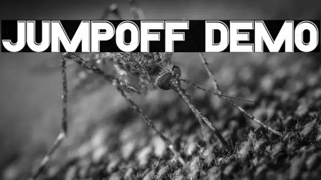 Jumpoff Demo Font examples