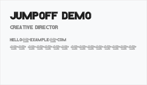 Jumpoff Demo Business Card