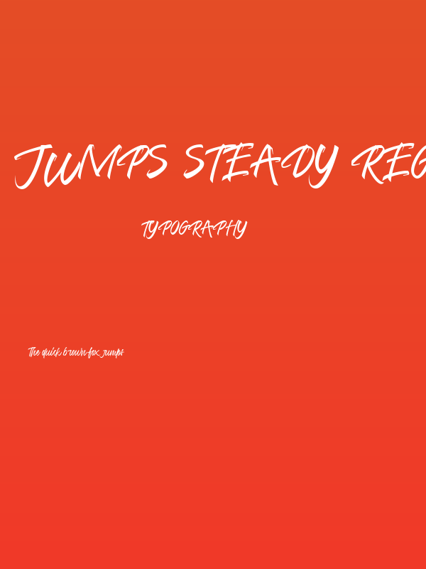 Jumps Steady Regular Poster