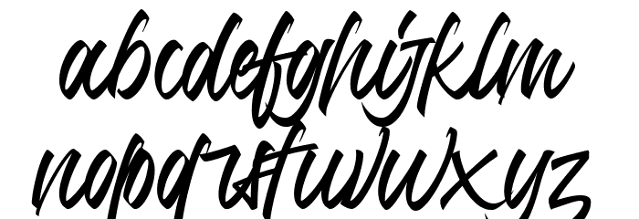 Jumps Steady Regular Font LOWERCASE