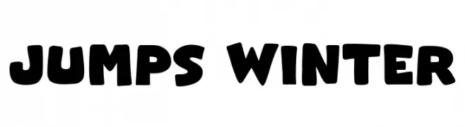 Jumps Winter  フリーフォントのダウンロード