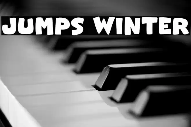 Jumps Winter Font examples