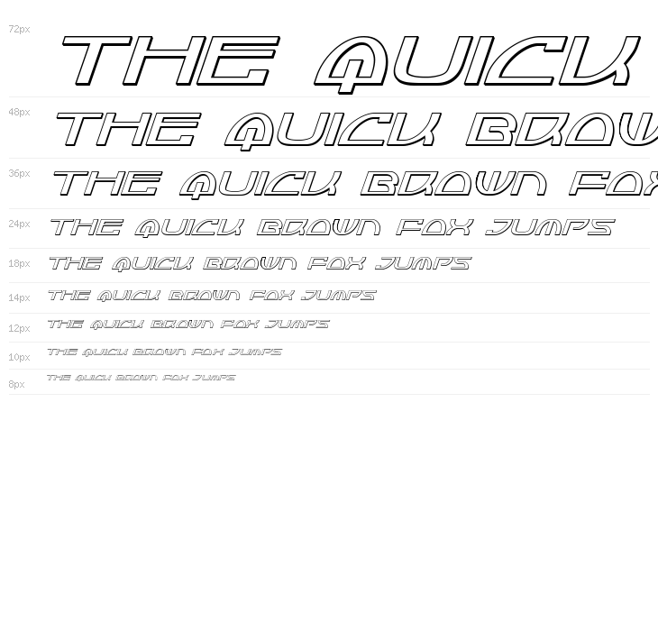 Jumptroops 3D Italic Waterfall