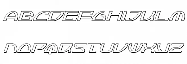 Jumptroops 3D Italic Fuentes MINÚSCULAS
