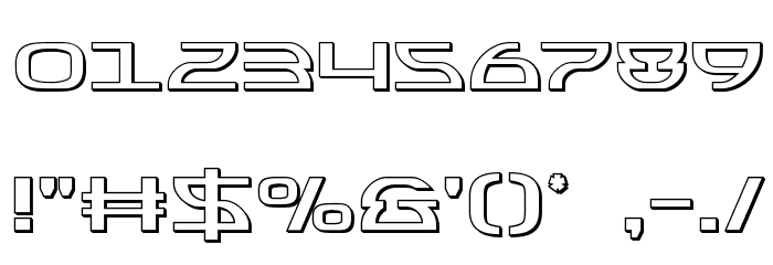 Jumptroops 3D Font OTHER CHARS