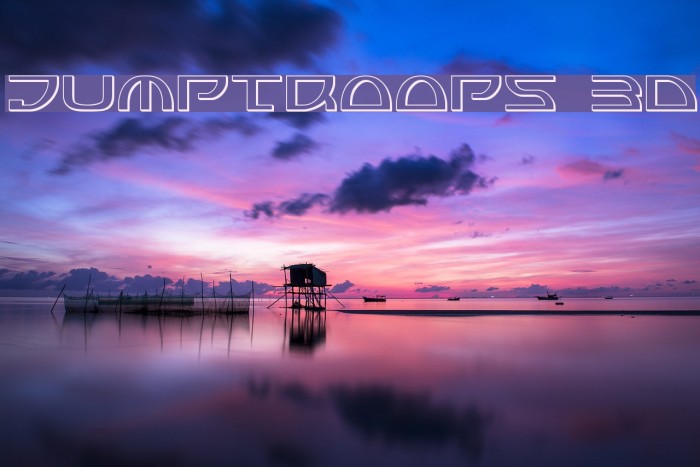 Jumptroops 3D Font examples