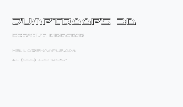 Jumptroops 3D Business Card