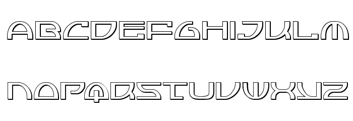 Jumptroops 3D Font LOWERCASE