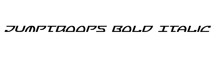 Jumptroops Bold Italic  font caratteri gratis