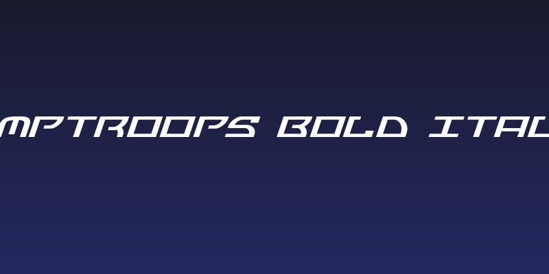 Jumptroops Bold Italic Social Header