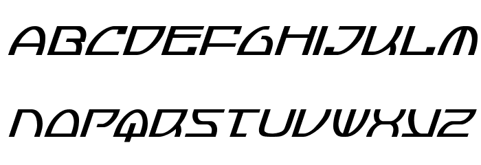 Jumptroops Condensed Italic Font LOWERCASE