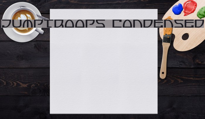 Jumptroops Condensed Font examples