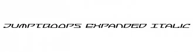 Jumptroops Expanded Italic  नि: शुल्क फ़ॉन्ट्स डाउनलोड