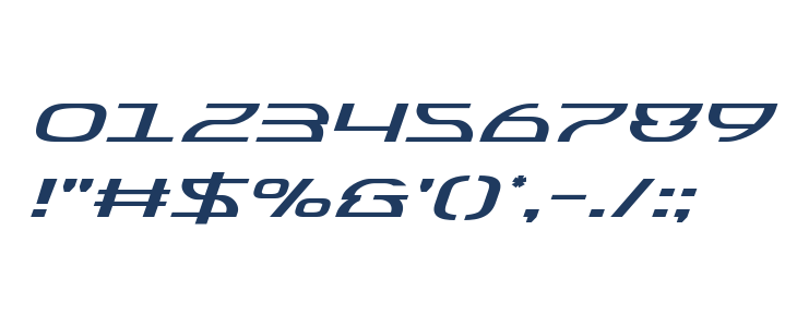 Jumptroops Expanded Italic Other Characters
