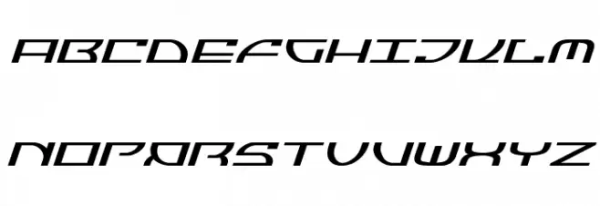 Jumptroops Expanded Italic Schriftart Groß