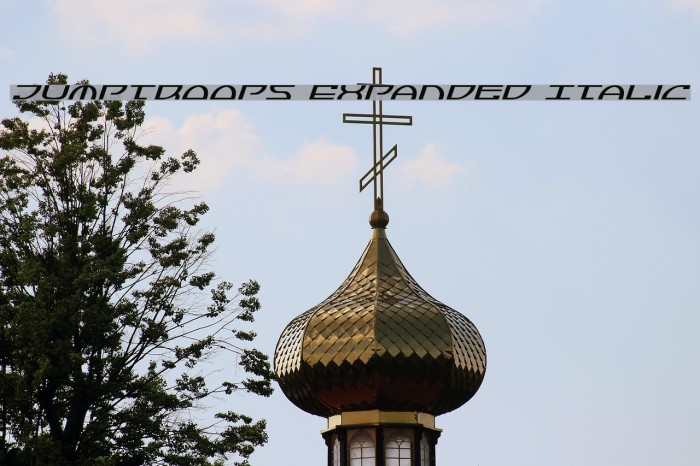 Jumptroops Expanded Italic Example 3