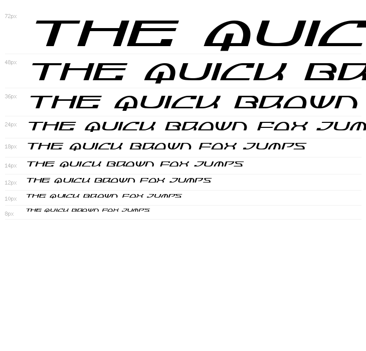 Jumptroops Expanded Italic Waterfall