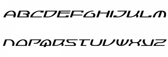 Jumptroops Expanded Italic フォント 小文字