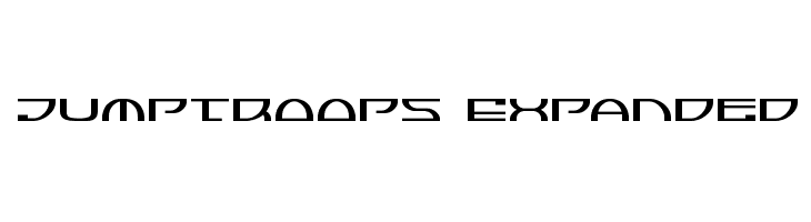 Jumptroops Expanded Font