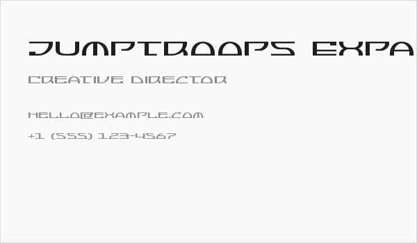 Jumptroops Expanded Business Card