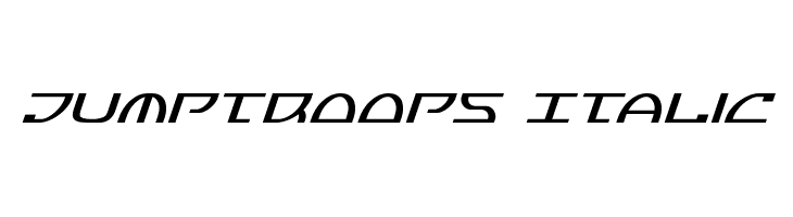 Jumptroops Italic  font caratteri gratis