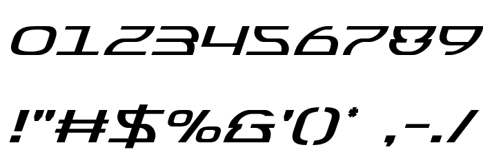 Jumptroops Italic Font OTHER CHARS