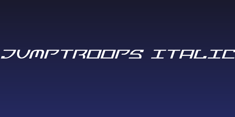 Jumptroops Italic Social Header