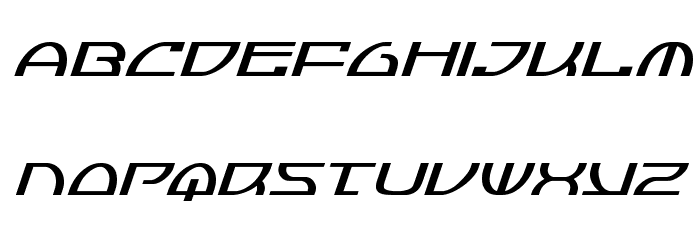 Jumptroops Italic Font LOWERCASE